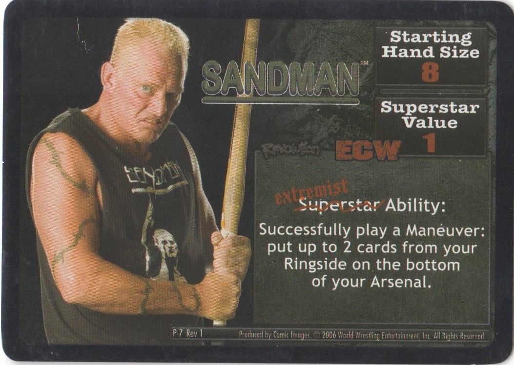 Sandman face card